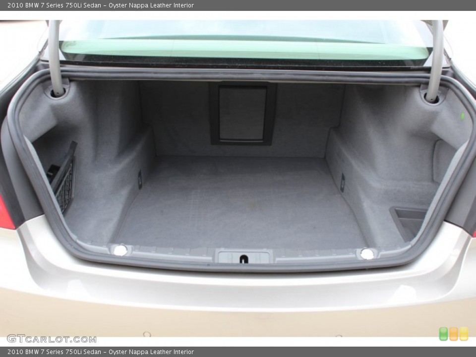 Oyster Nappa Leather Interior Trunk for the 2010 BMW 7 Series 750Li Sedan #77376213