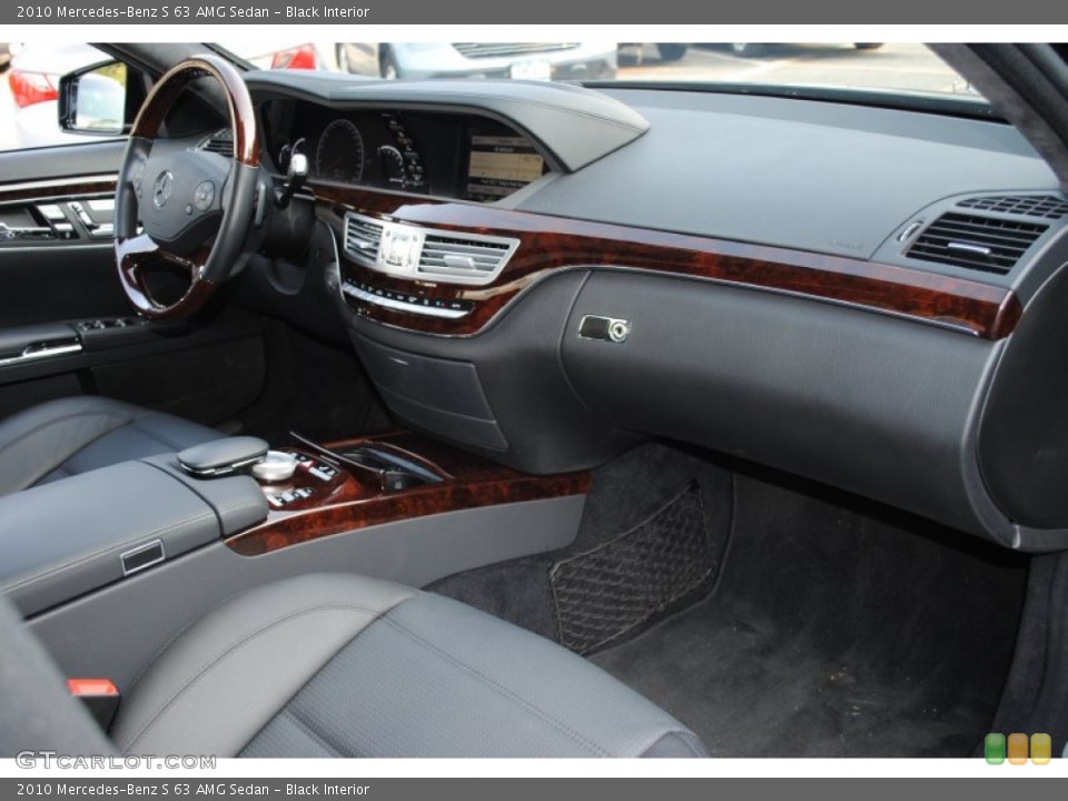 Black Interior Dashboard for the 2010 Mercedes-Benz S 63 AMG Sedan #77376256