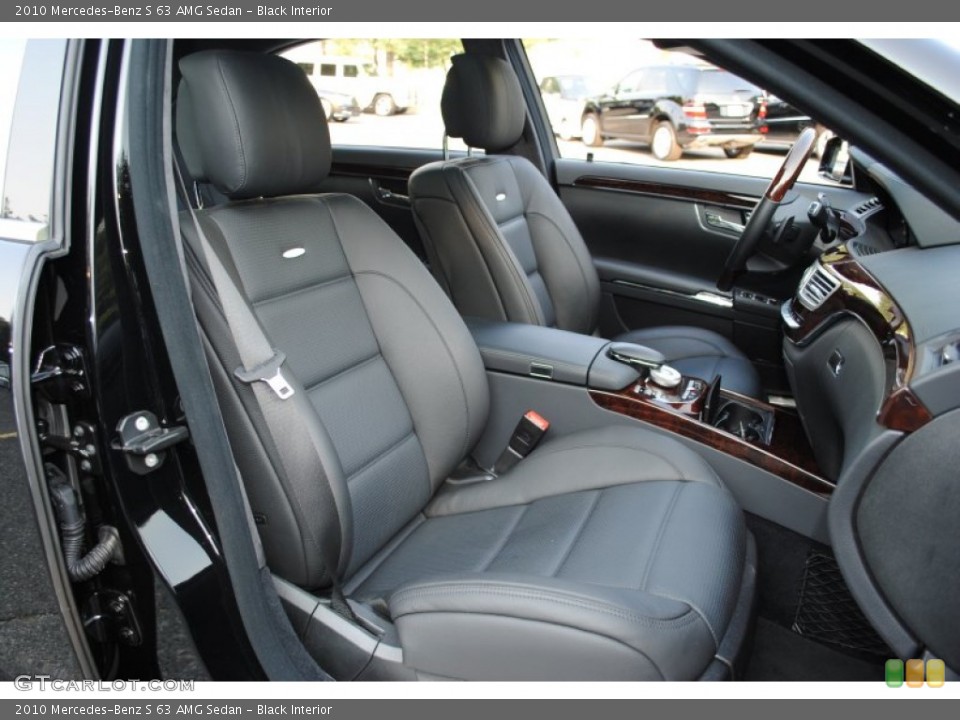 Black Interior Front Seat for the 2010 Mercedes-Benz S 63 AMG Sedan #77376284