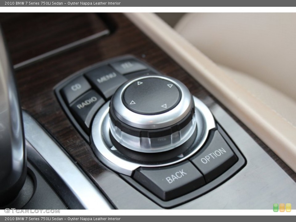 Oyster Nappa Leather Interior Controls for the 2010 BMW 7 Series 750Li Sedan #77376300