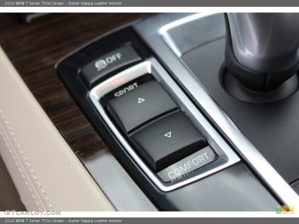 Oyster Nappa Leather Interior Controls for the 2010 BMW 7 Series 750Li Sedan #77376322