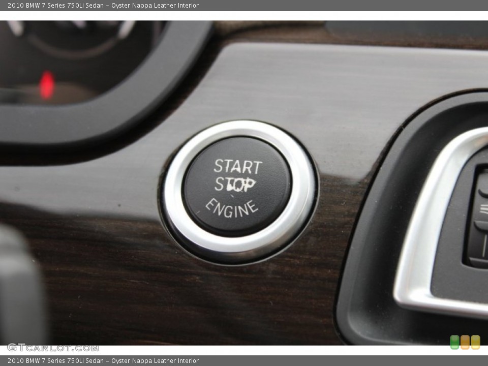Oyster Nappa Leather Interior Controls for the 2010 BMW 7 Series 750Li Sedan #77376345