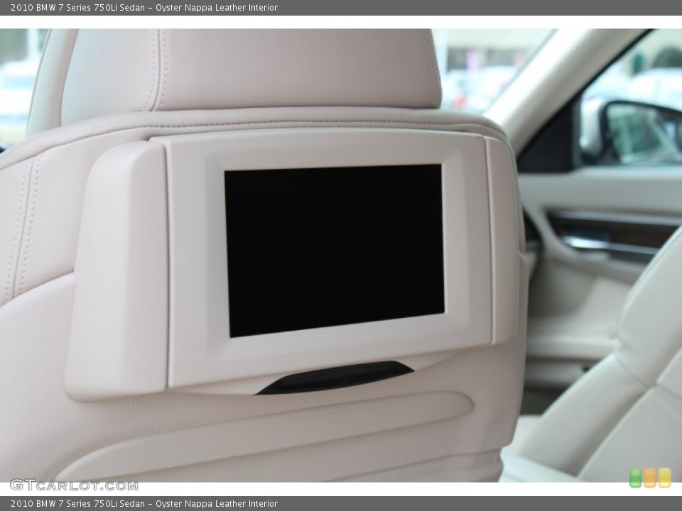 Oyster Nappa Leather Interior Entertainment System for the 2010 BMW 7 Series 750Li Sedan #77376387