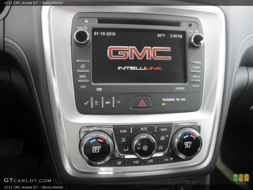 Ebony Interior Controls for the 2013 GMC Acadia SLT #77376594