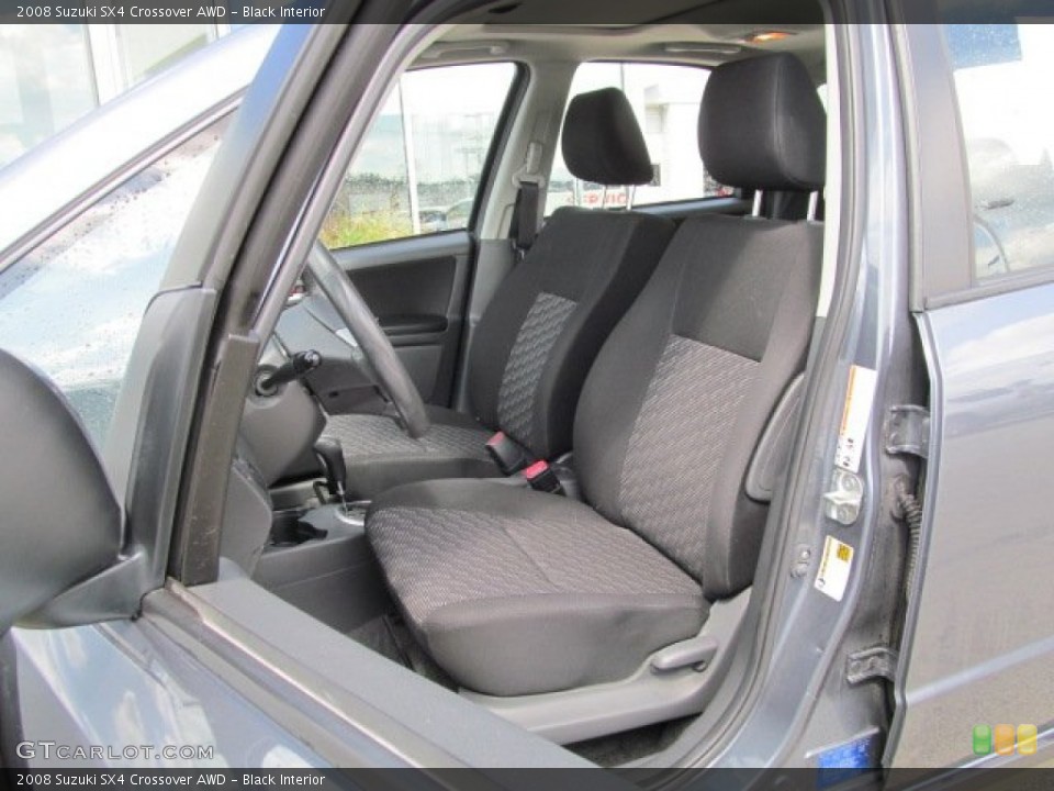 Black Interior Front Seat for the 2008 Suzuki SX4 Crossover AWD #77376597