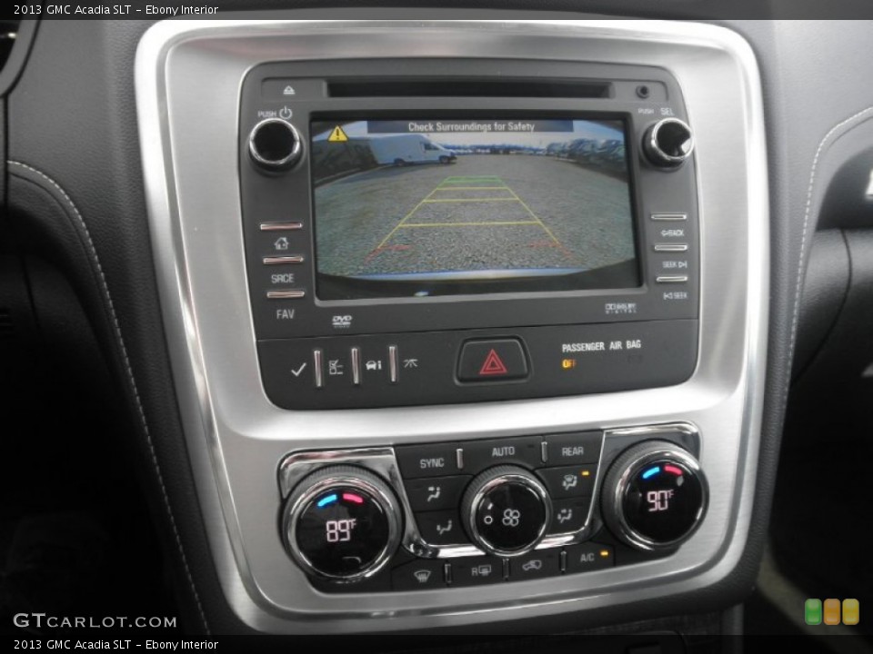 Ebony Interior Controls for the 2013 GMC Acadia SLT #77376673