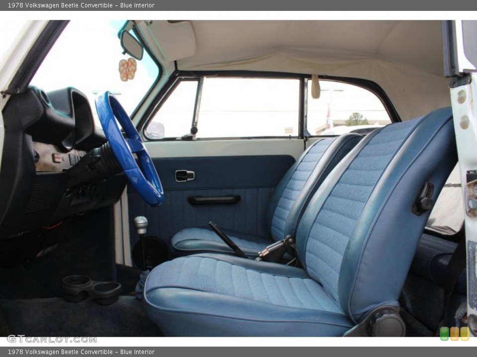 Blue Interior Photo for the 1978 Volkswagen Beetle Convertible #77376825