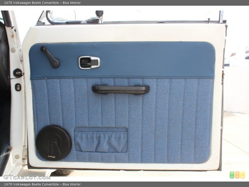 Blue Interior Door Panel for the 1978 Volkswagen Beetle Convertible #77376871