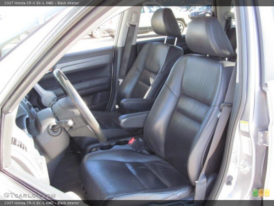 Black Interior Front Seat for the 2007 Honda CR-V EX-L 4WD #77377115