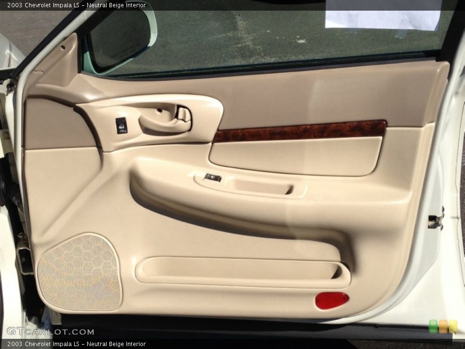 Neutral Beige Interior Door Panel for the 2003 Chevrolet Impala LS #77377151