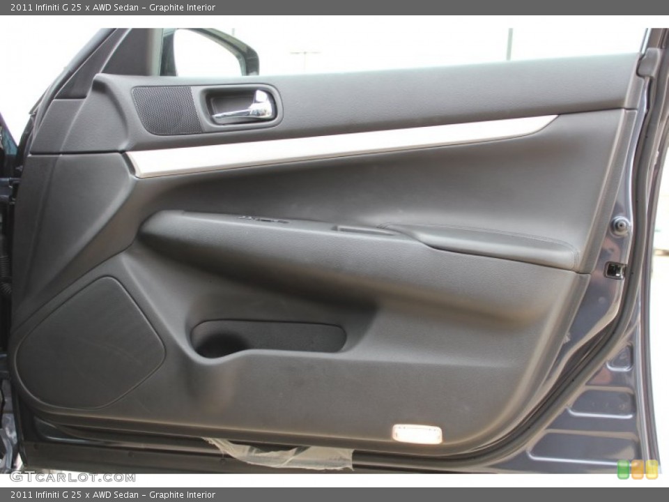 Graphite Interior Door Panel for the 2011 Infiniti G 25 x AWD Sedan #77377560