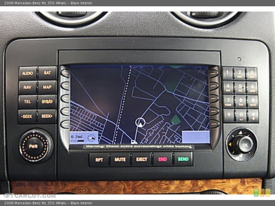 Black Interior Navigation for the 2008 Mercedes-Benz ML 350 4Matic #77377608