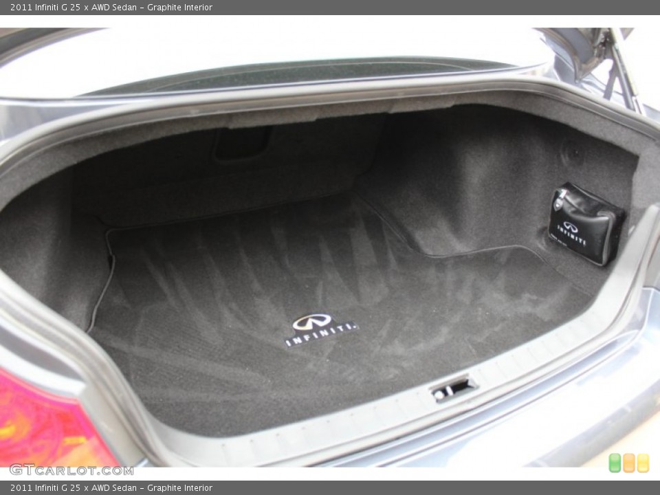 Graphite Interior Trunk for the 2011 Infiniti G 25 x AWD Sedan #77377717