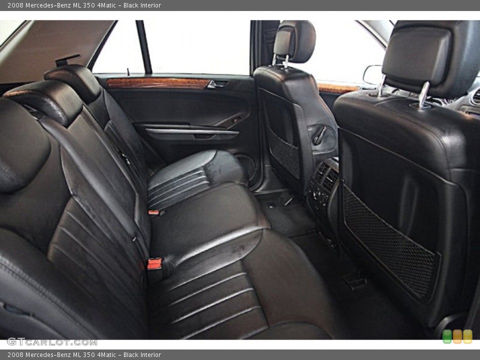 Black Interior Rear Seat for the 2008 Mercedes-Benz ML 350 4Matic #77377722
