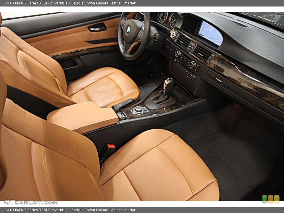 Saddle Brown Dakota Leather Interior Photo for the 2010 BMW 3 Series 335i Convertible #77378175