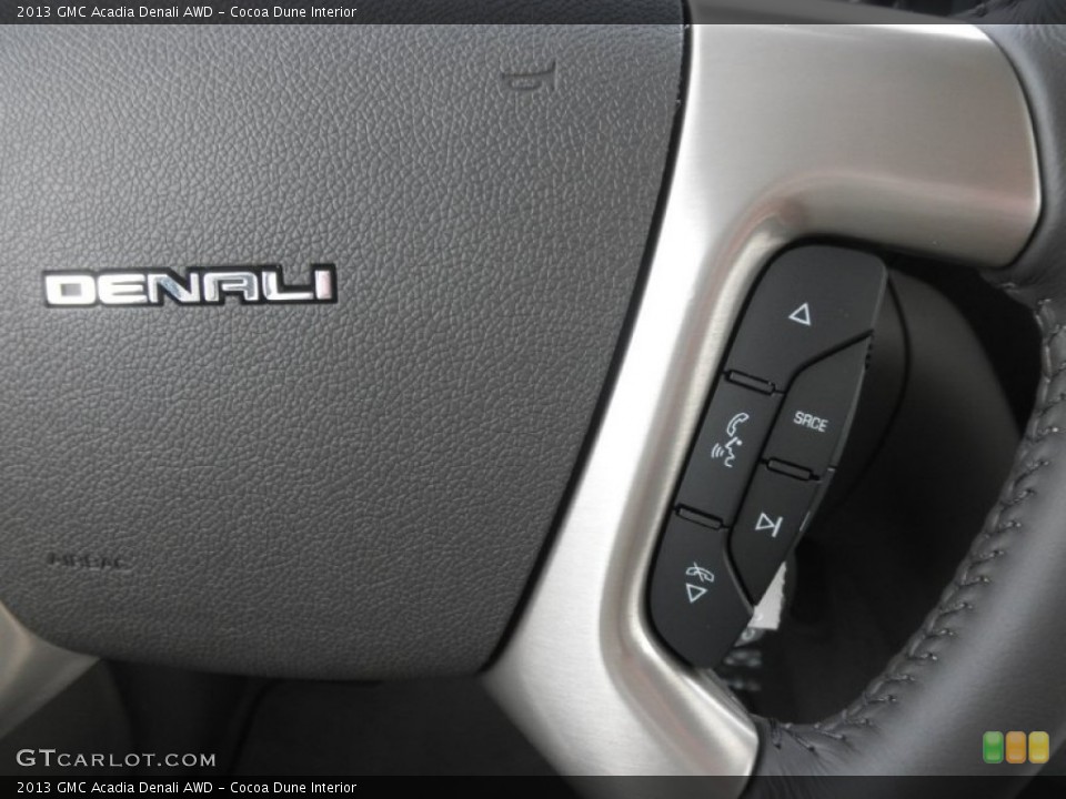 Cocoa Dune Interior Controls for the 2013 GMC Acadia Denali AWD #77378380