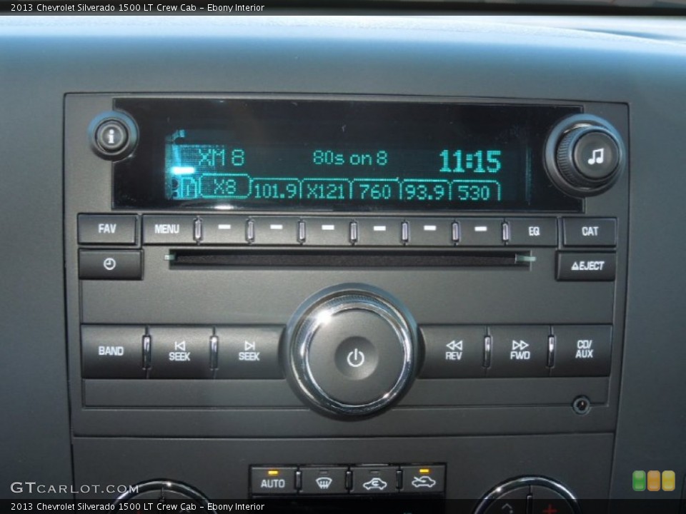 Ebony Interior Audio System for the 2013 Chevrolet Silverado 1500 LT Crew Cab #77378454
