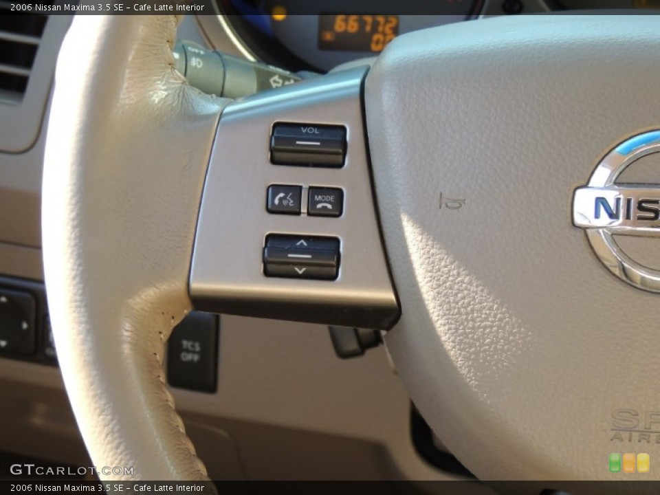 Cafe Latte Interior Controls for the 2006 Nissan Maxima 3.5 SE #77378622