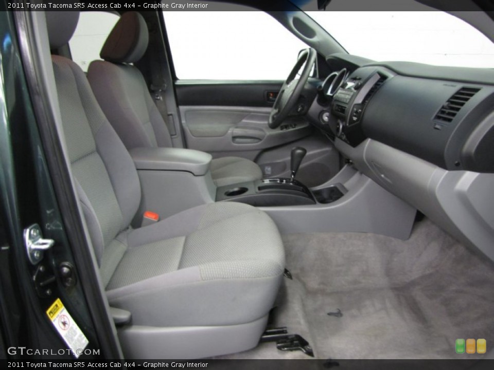 Graphite Gray Interior Front Seat for the 2011 Toyota Tacoma SR5 Access Cab 4x4 #77378686
