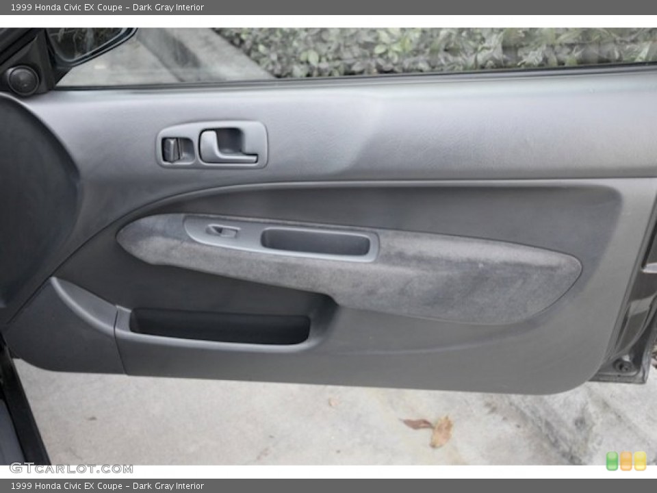 Dark Gray Interior Door Panel for the 1999 Honda Civic EX Coupe #77379372