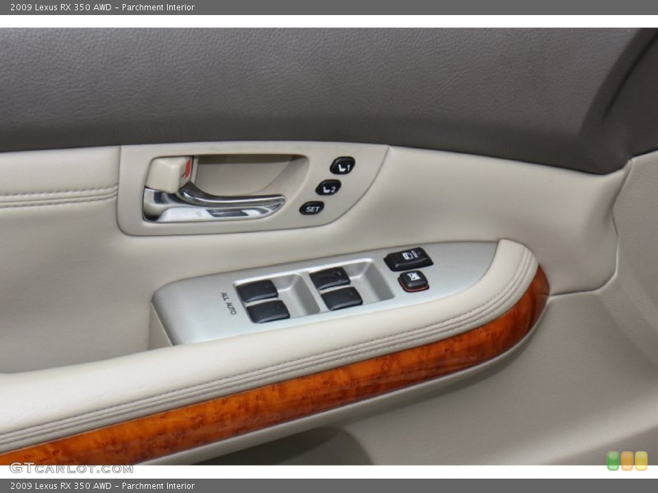 Parchment Interior Controls for the 2009 Lexus RX 350 AWD #77380707