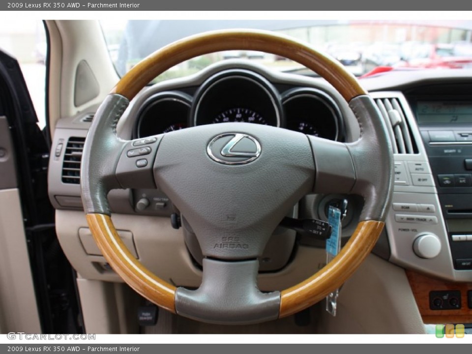 Parchment Interior Steering Wheel for the 2009 Lexus RX 350 AWD #77380812