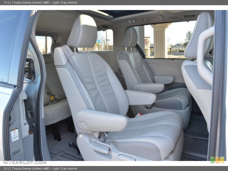 Light Gray Interior Rear Seat for the 2011 Toyota Sienna Limited AWD #77381031