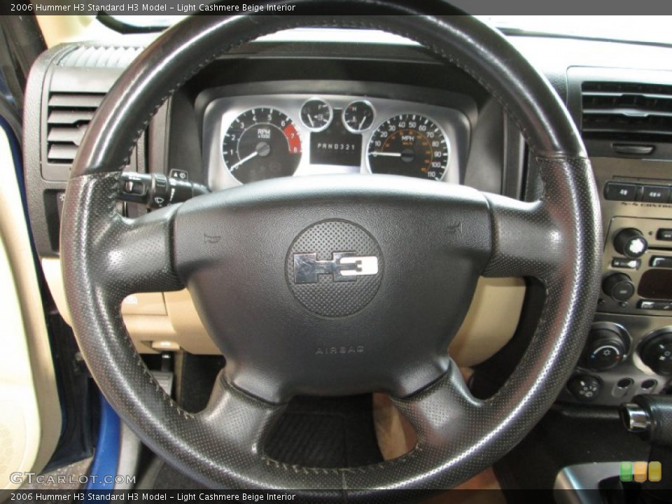 Light Cashmere Beige Interior Steering Wheel for the 2006 Hummer H3  #77381493