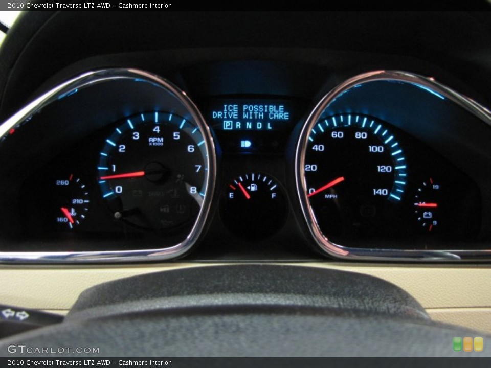 Cashmere Interior Gauges for the 2010 Chevrolet Traverse LTZ AWD #77382351