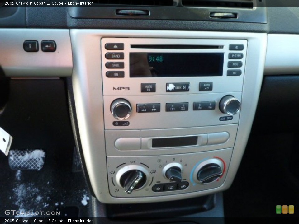 Ebony Interior Controls for the 2005 Chevrolet Cobalt LS Coupe #77382435