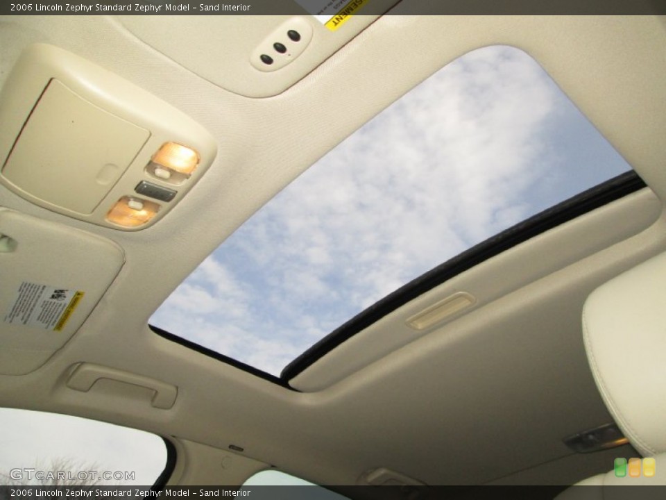 Sand Interior Sunroof for the 2006 Lincoln Zephyr  #77383026