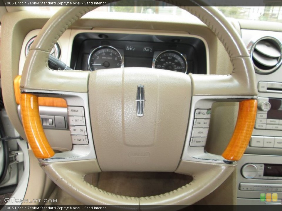 Sand Interior Steering Wheel for the 2006 Lincoln Zephyr  #77383125