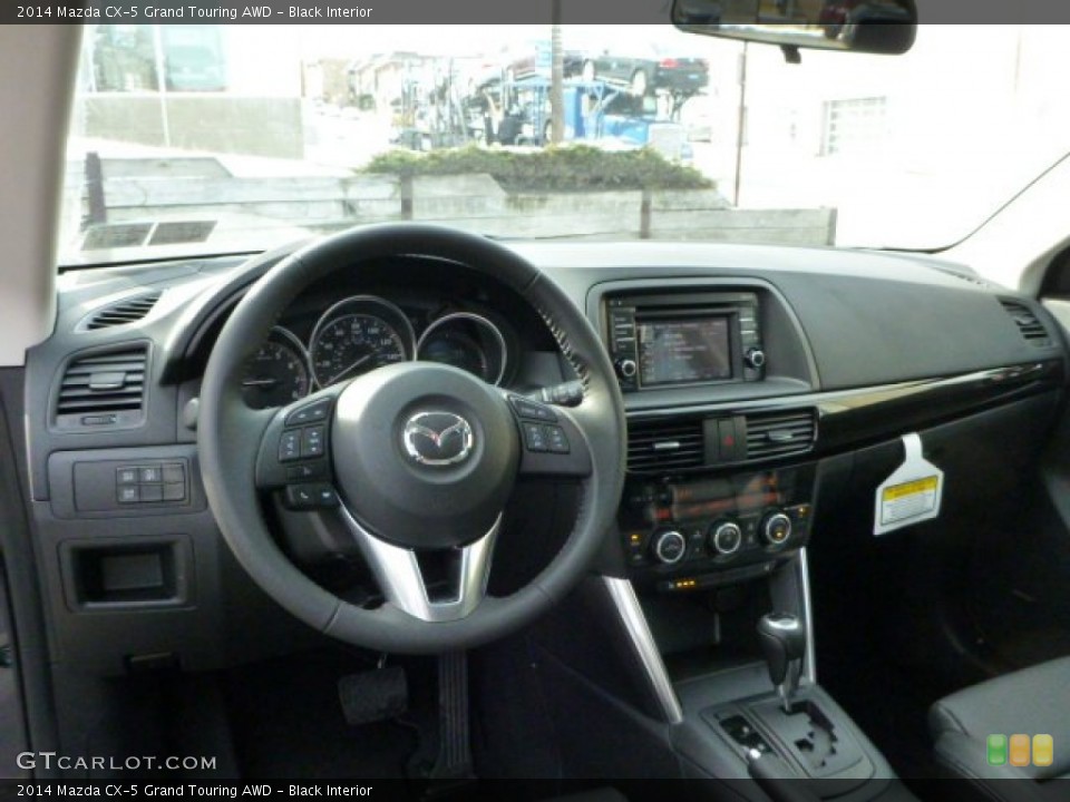 Black Interior Dashboard for the 2014 Mazda CX-5 Grand Touring AWD #77383788