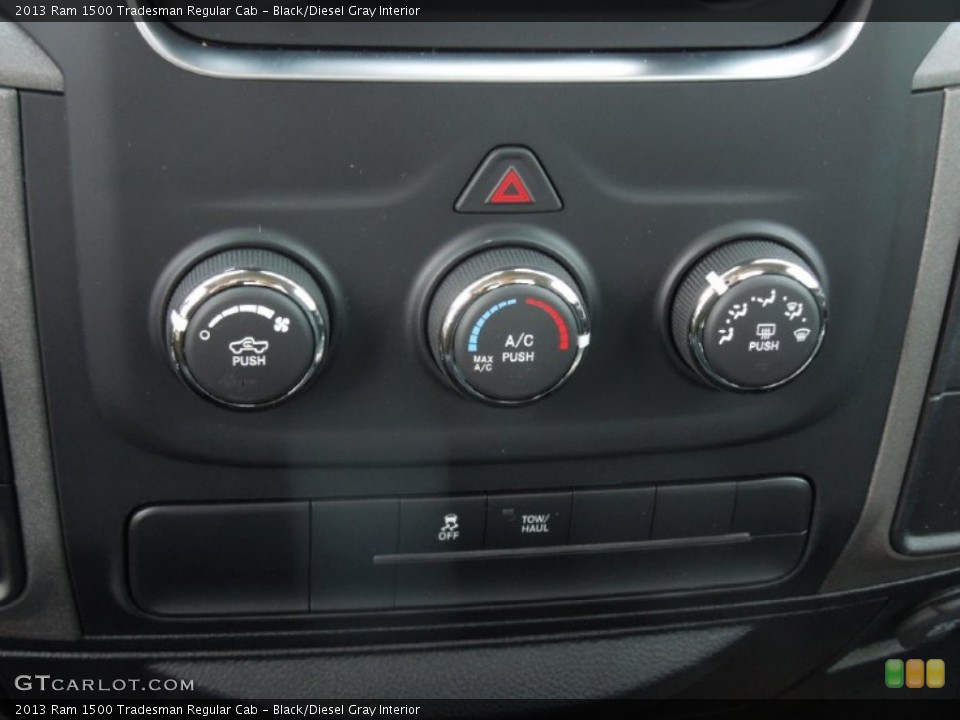 Black/Diesel Gray Interior Controls for the 2013 Ram 1500 Tradesman Regular Cab #77383842