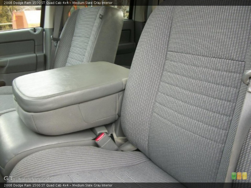 Medium Slate Gray Interior Front Seat for the 2008 Dodge Ram 1500 ST Quad Cab 4x4 #77384511