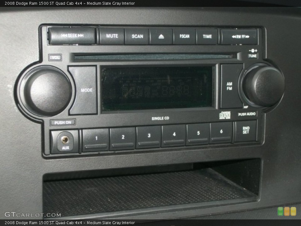 Medium Slate Gray Interior Audio System for the 2008 Dodge Ram 1500 ST Quad Cab 4x4 #77384688