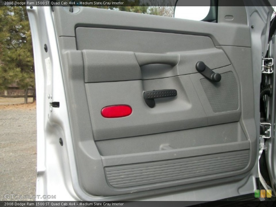 Medium Slate Gray Interior Door Panel for the 2008 Dodge Ram 1500 ST Quad Cab 4x4 #77384790