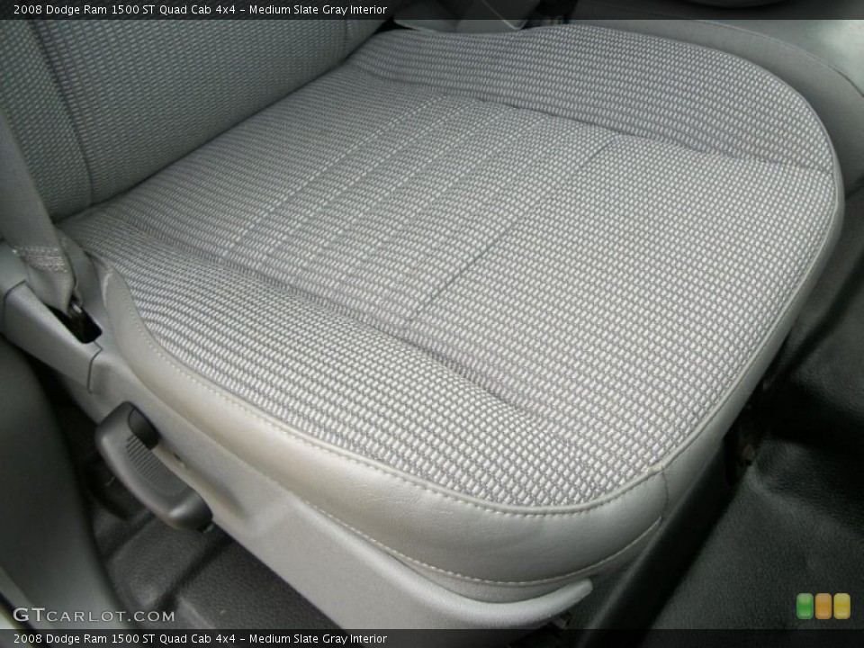 Medium Slate Gray Interior Front Seat for the 2008 Dodge Ram 1500 ST Quad Cab 4x4 #77384835
