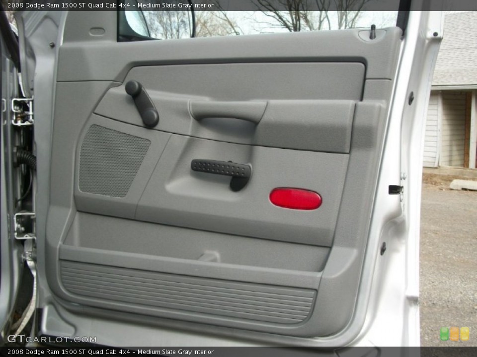 Medium Slate Gray Interior Door Panel for the 2008 Dodge Ram 1500 ST Quad Cab 4x4 #77384905