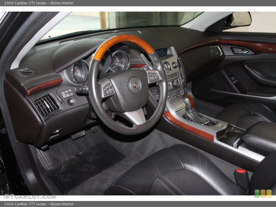 Ebony Interior Prime Interior for the 2009 Cadillac CTS Sedan #77384916