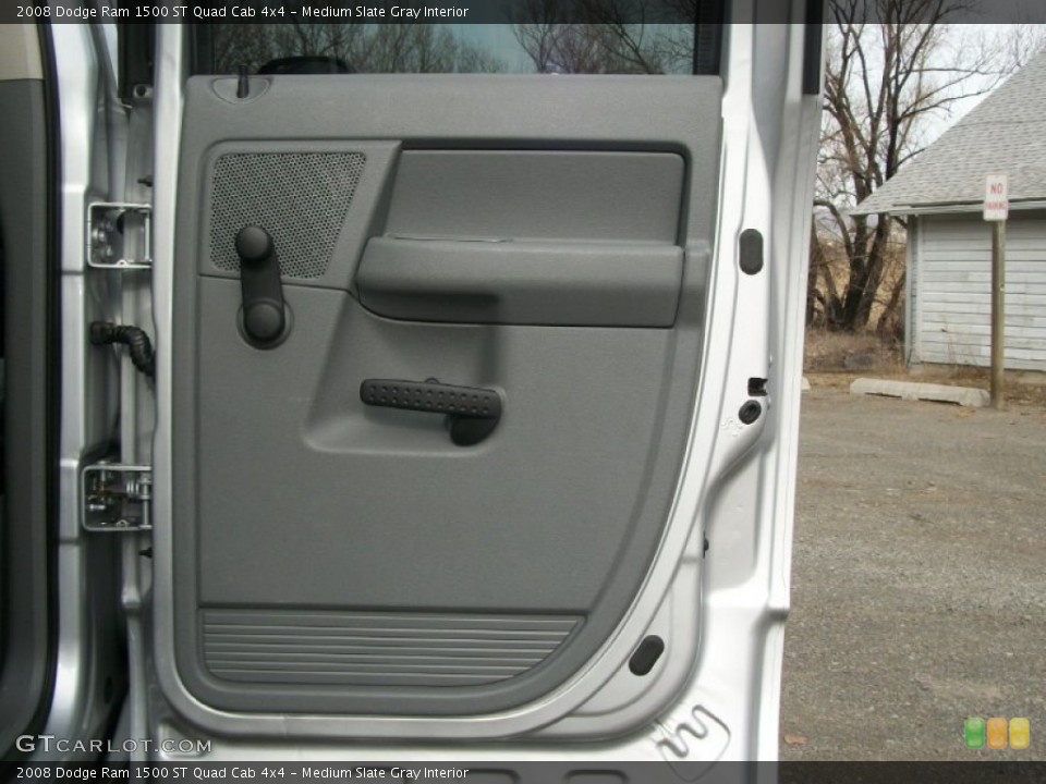 Medium Slate Gray Interior Door Panel for the 2008 Dodge Ram 1500 ST Quad Cab 4x4 #77384958