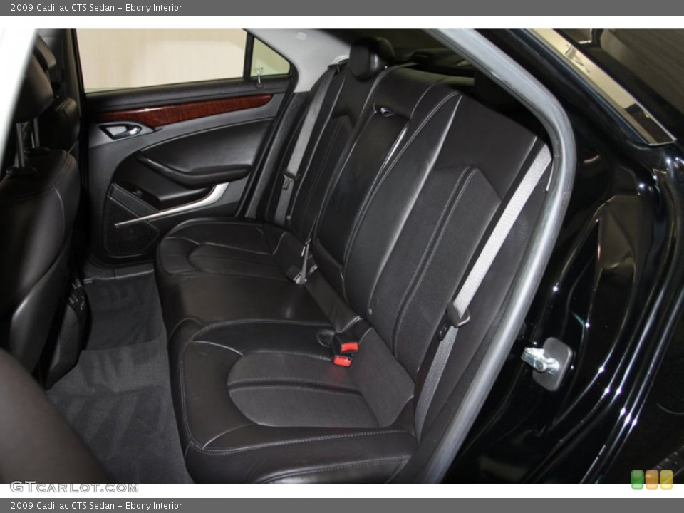 Ebony Interior Rear Seat for the 2009 Cadillac CTS Sedan #77384964