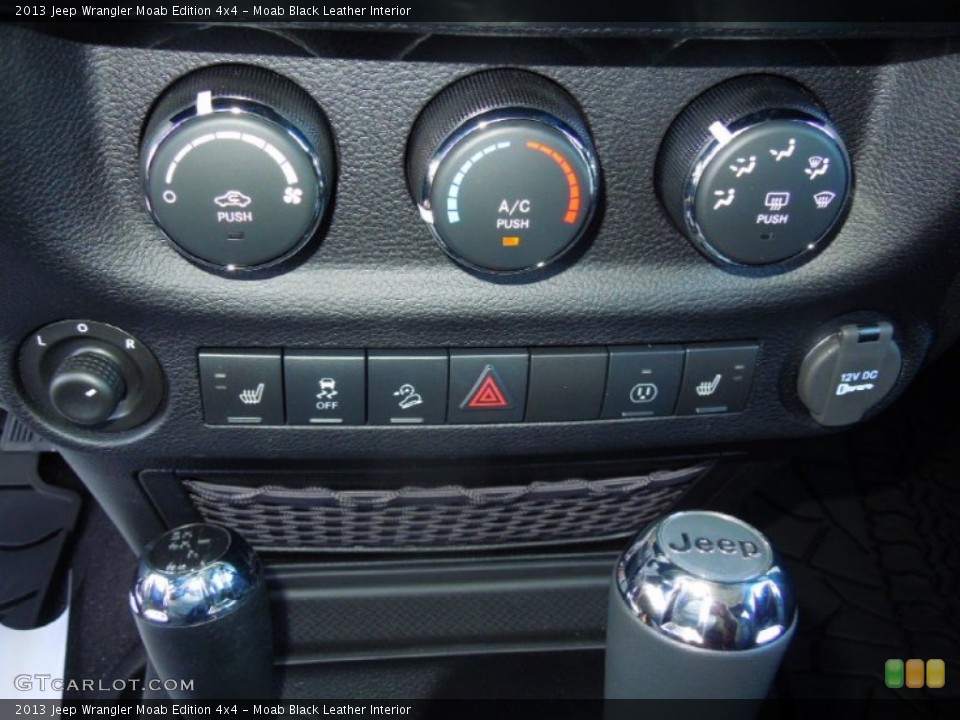 Moab Black Leather Interior Controls for the 2013 Jeep Wrangler Moab Edition 4x4 #77385127