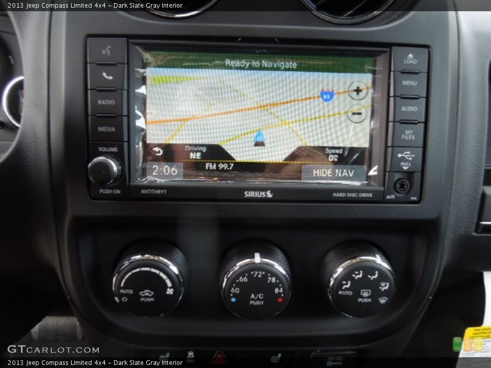 Dark Slate Gray Interior Navigation for the 2013 Jeep Compass Limited 4x4 #77385685