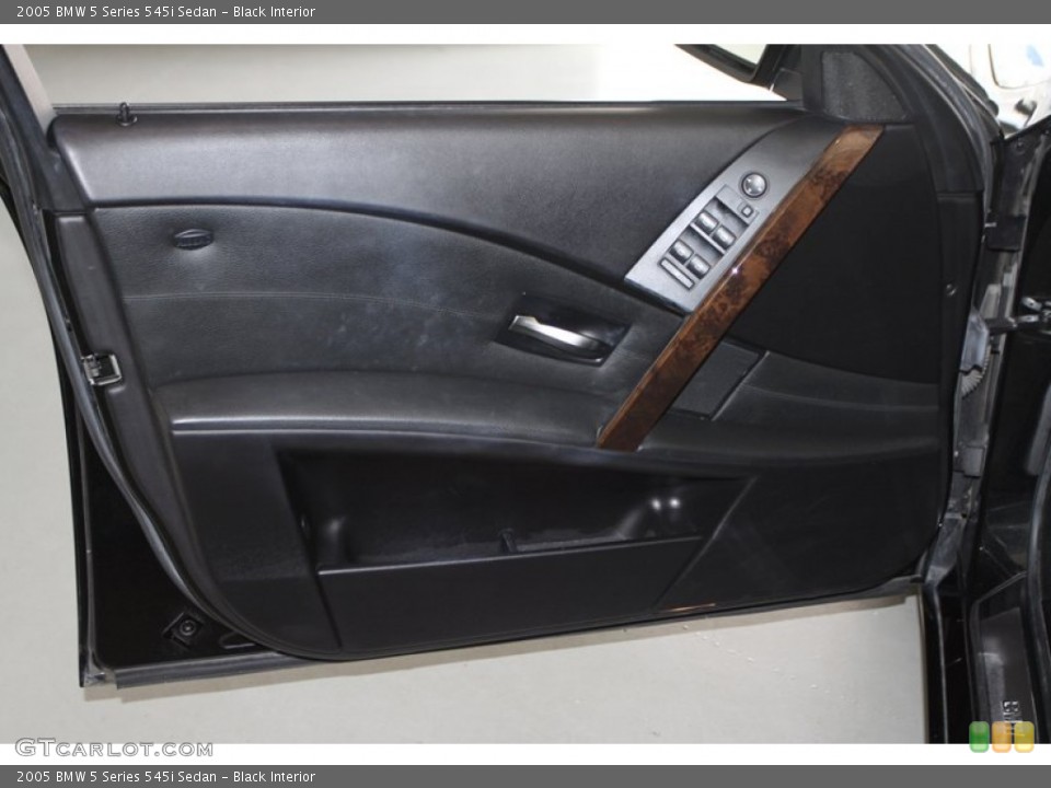 Black Interior Door Panel for the 2005 BMW 5 Series 545i Sedan #77385762