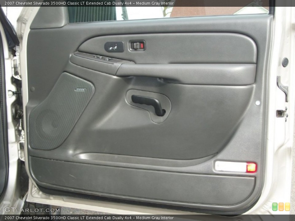 Medium Gray Interior Door Panel for the 2007 Chevrolet Silverado 3500HD Classic LT Extended Cab Dually 4x4 #77385846