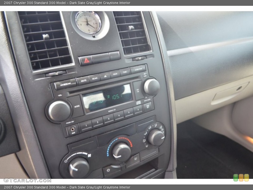 Dark Slate Gray/Light Graystone Interior Controls for the 2007 Chrysler 300  #77386482