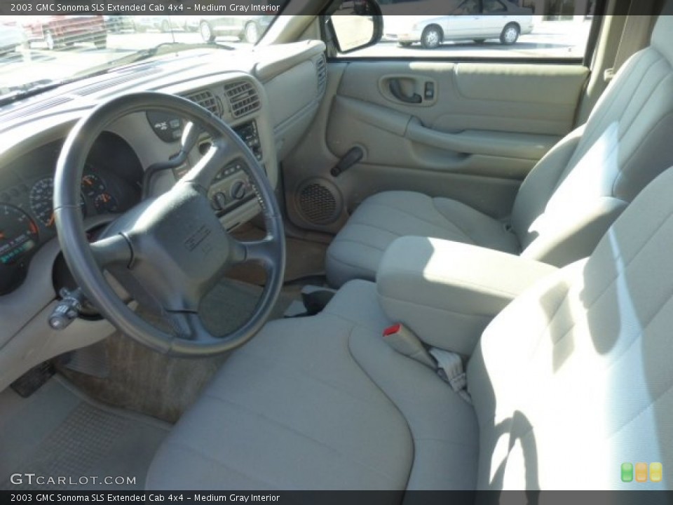Medium Gray Interior Front Seat for the 2003 GMC Sonoma SLS Extended Cab 4x4 #77386742