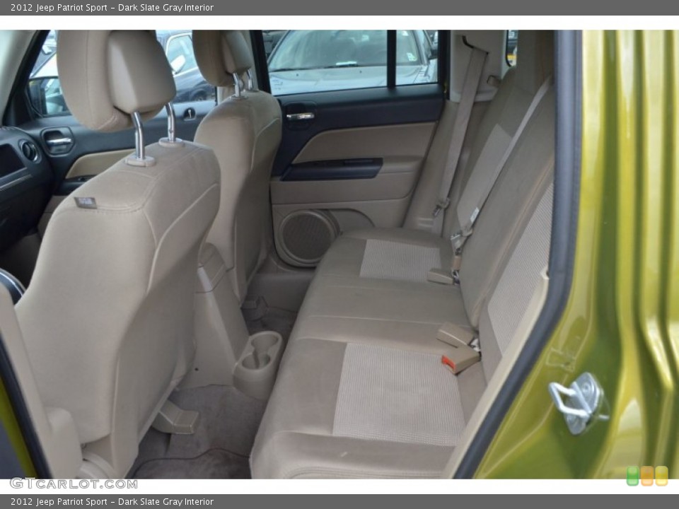 Dark Slate Gray Interior Rear Seat for the 2012 Jeep Patriot Sport #77387280