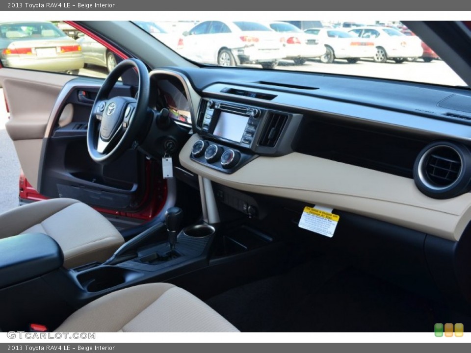 Beige Interior Dashboard for the 2013 Toyota RAV4 LE #77387722